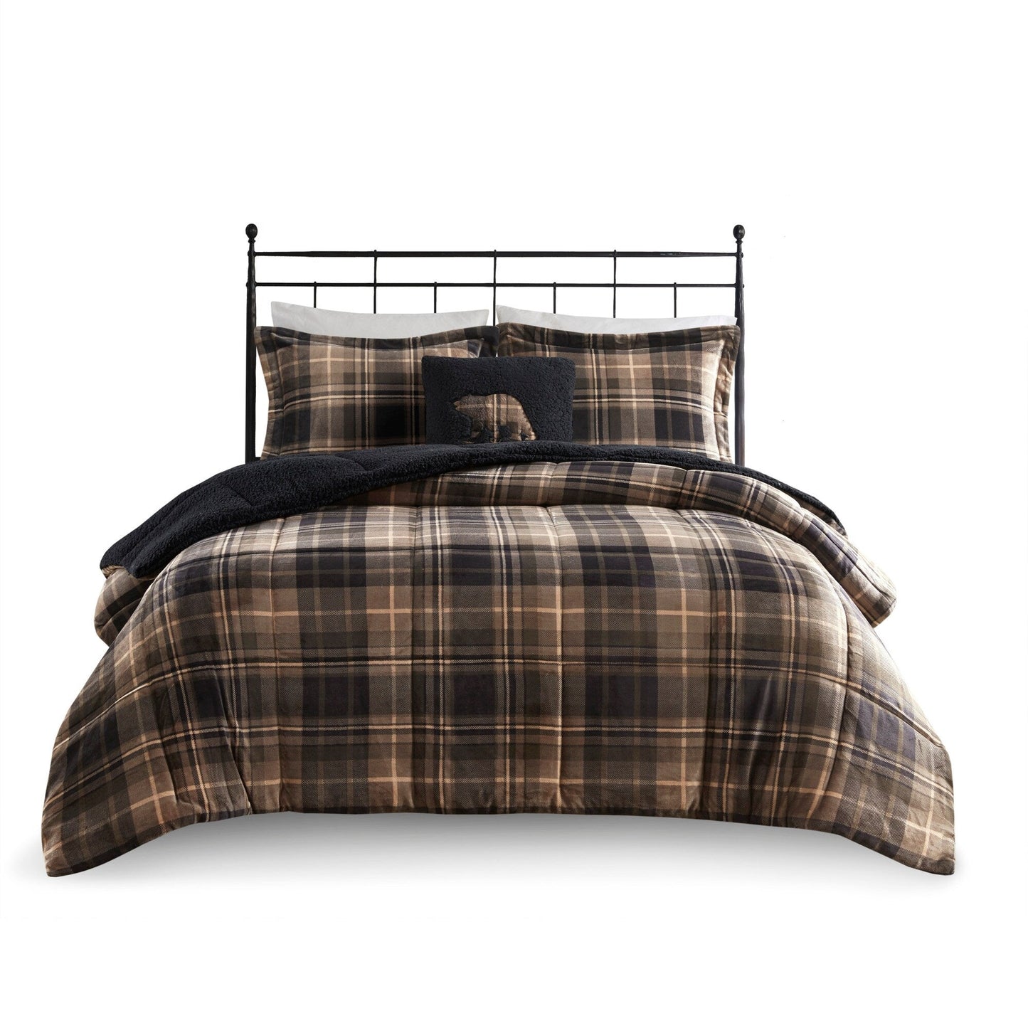 Parure de couette Woolrich Alton en duvet synthétique et sherpa