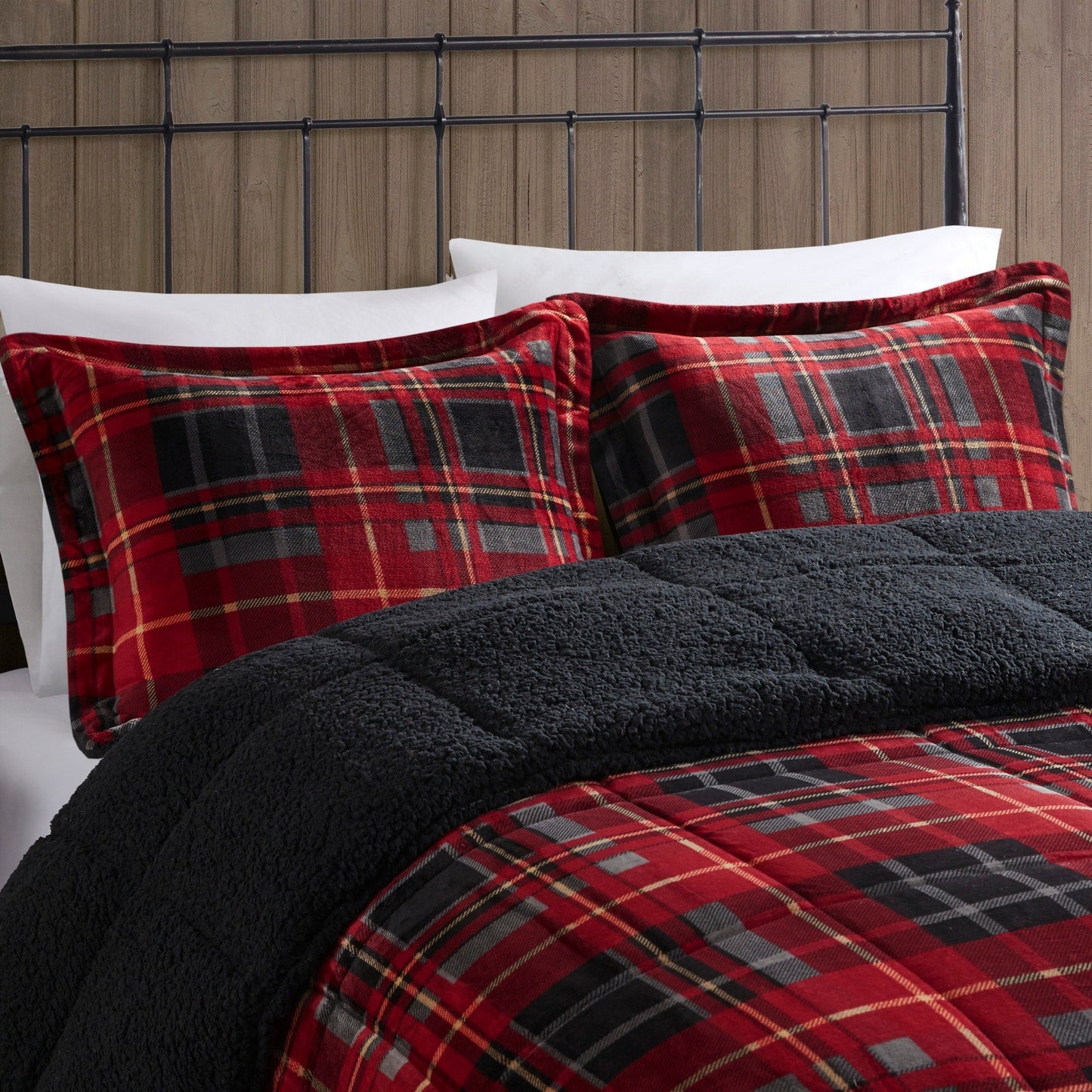 Parure de couette Woolrich Alton en duvet synthétique et sherpa