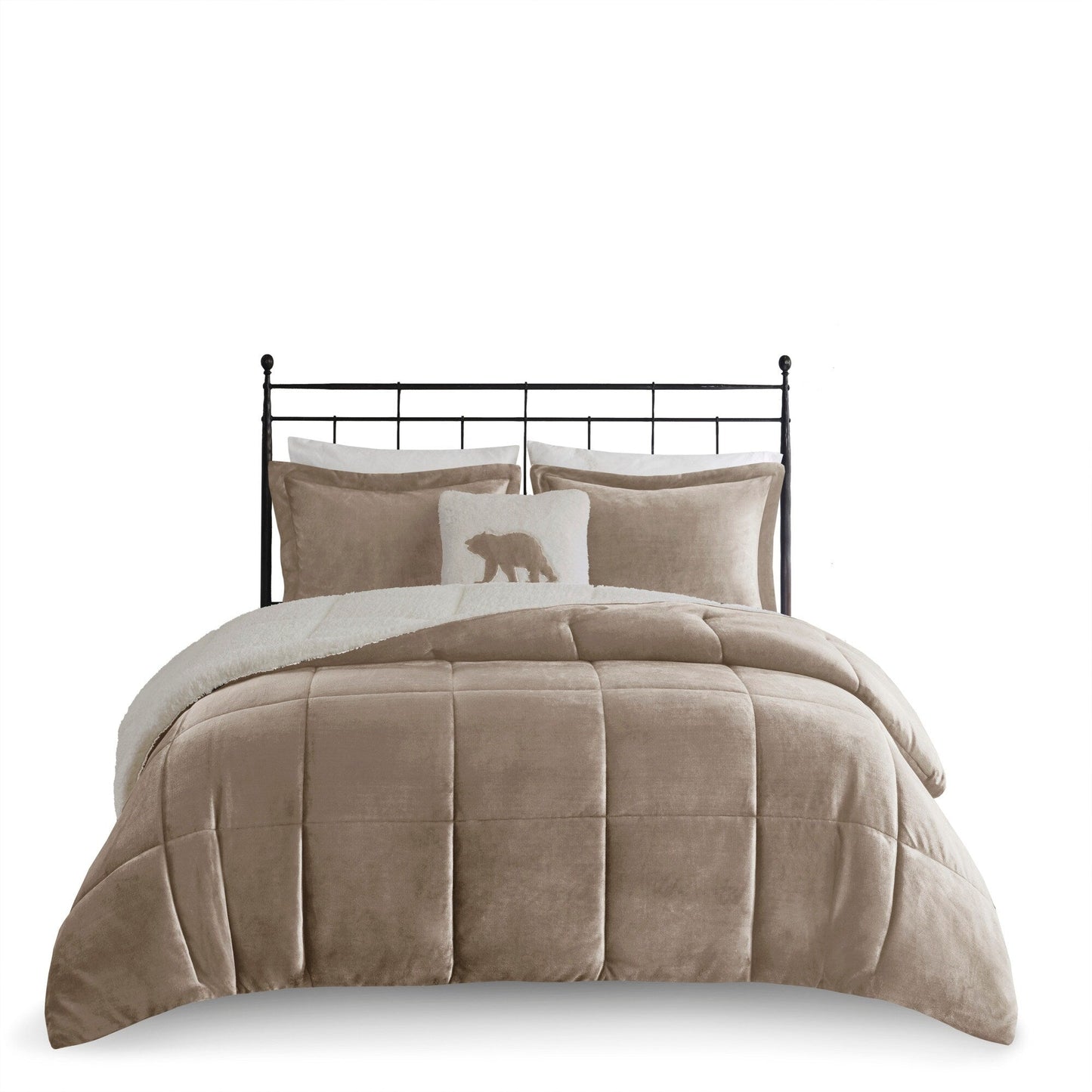 Parure de couette Woolrich Alton en duvet synthétique et sherpa