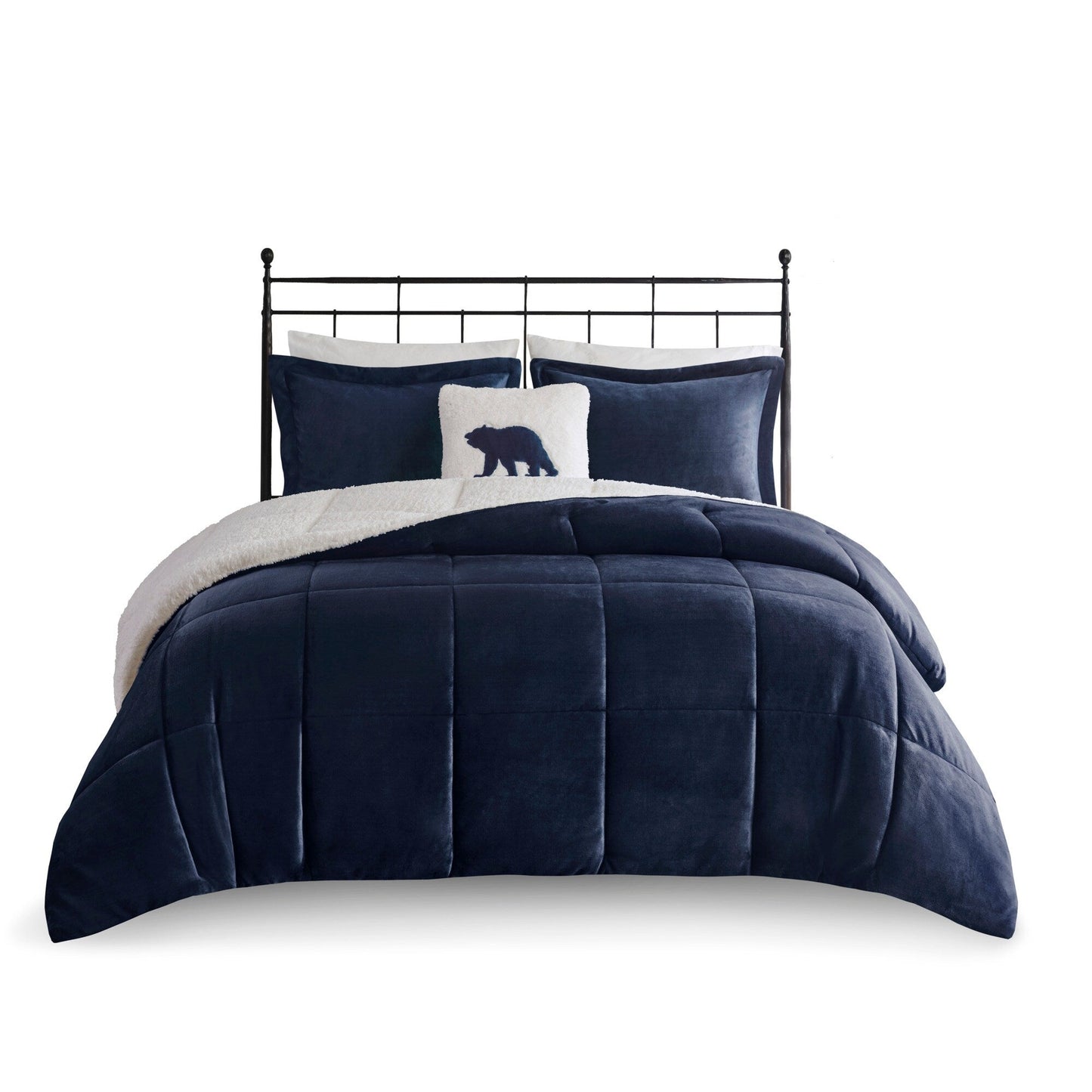 Parure de couette Woolrich Alton en duvet synthétique et sherpa