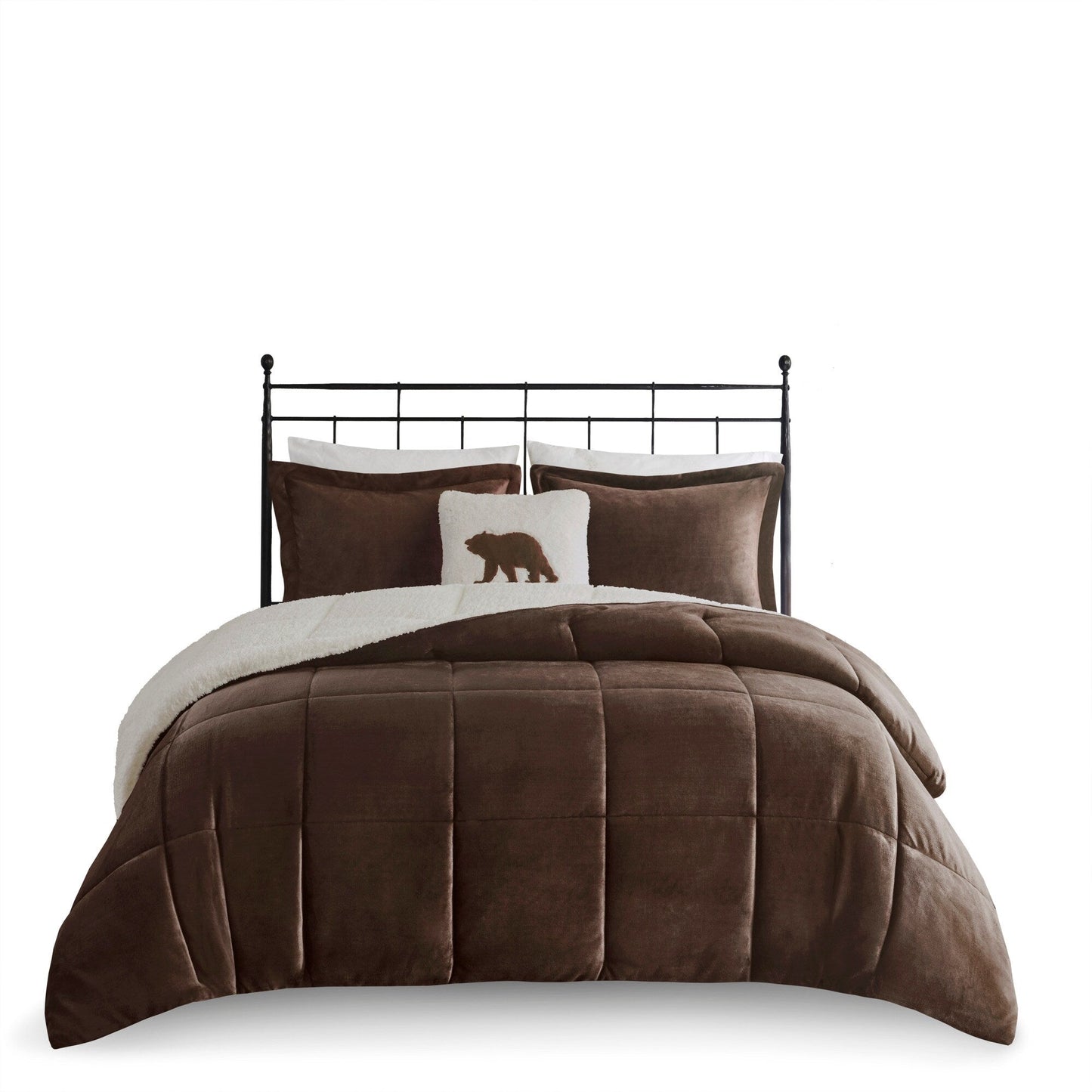 Parure de couette Woolrich Alton en duvet synthétique et sherpa
