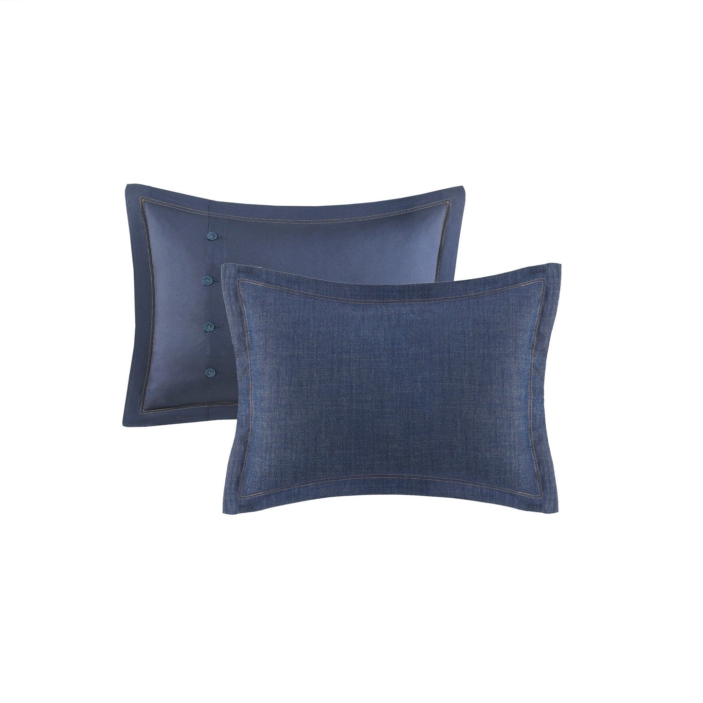 Parure de lit en denim surdimensionnée et rembourrée Woolrich Perry Blue