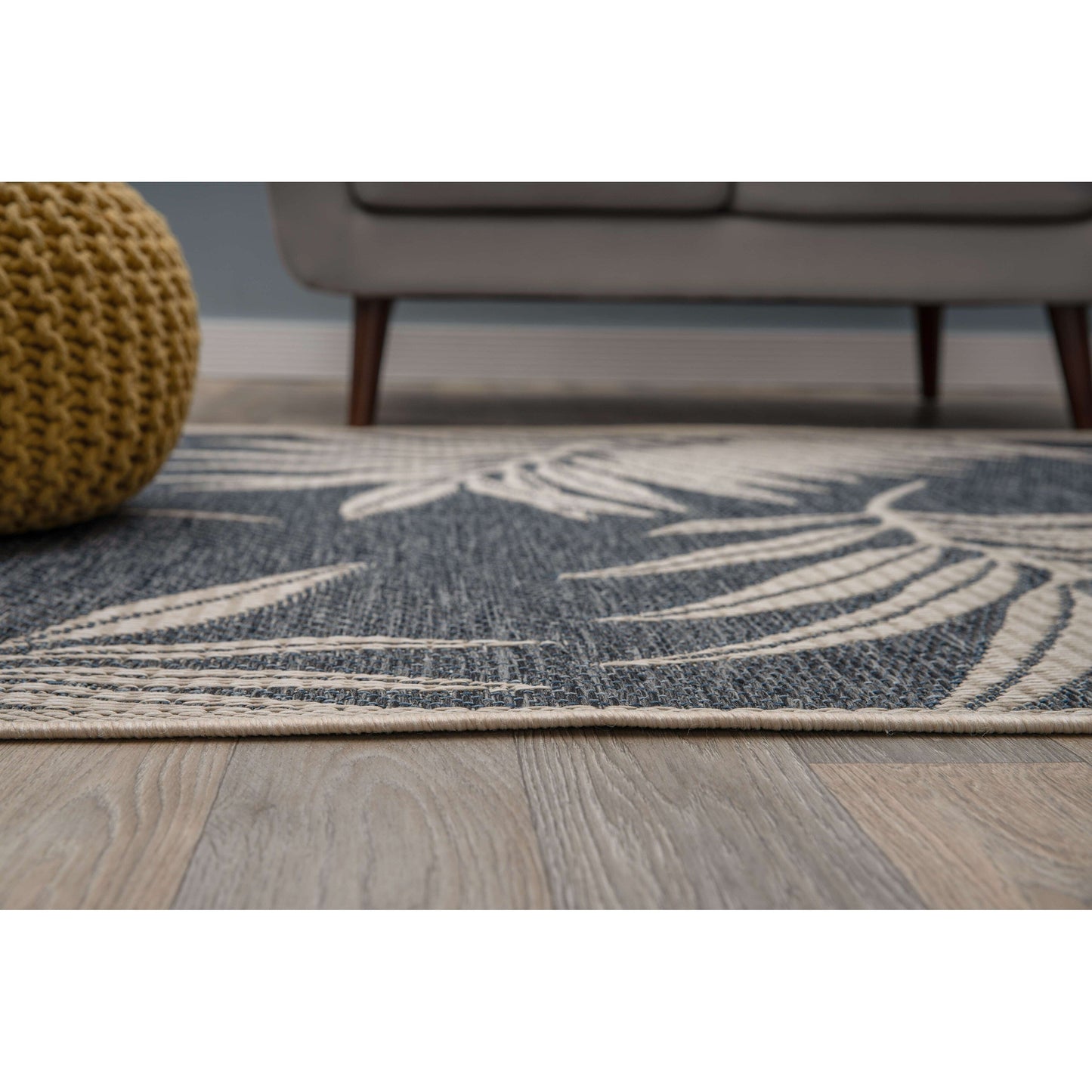 Tapis d'intérieur/extérieur contemporain à motif floral World Rug Gallery
