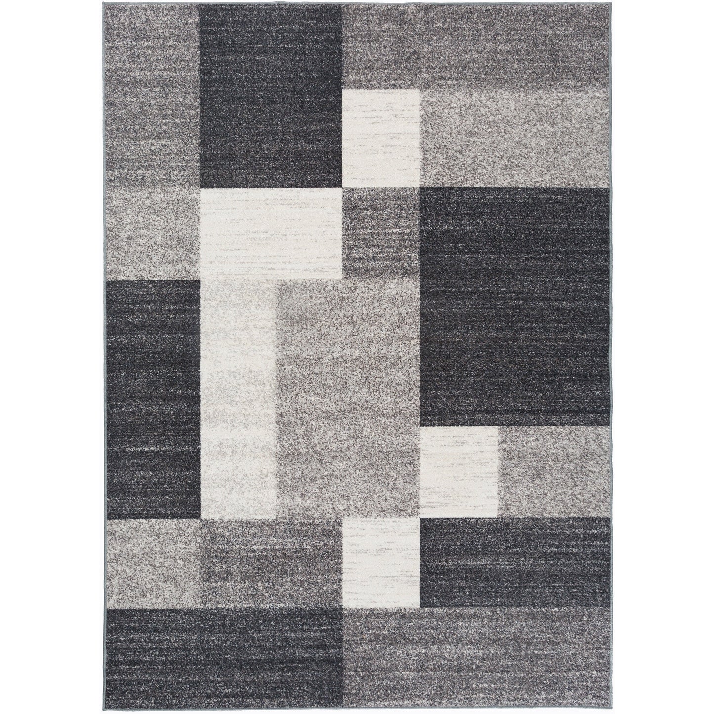 Tapis antidérapant au design moderne de boîtes de la World Rug Gallery
