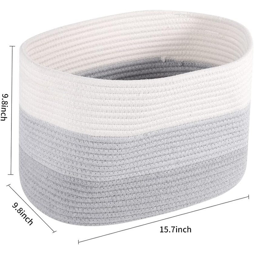 Lot de 3 paniers de rangement tissés