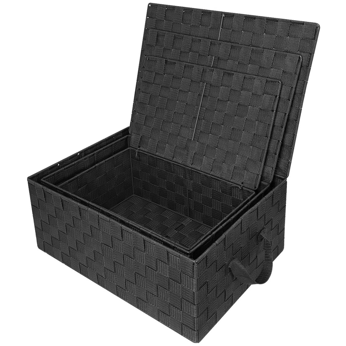 Ensemble de paniers de rangement tissés - N/A