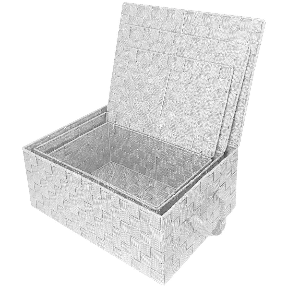 Ensemble de paniers de rangement tissés - N/A