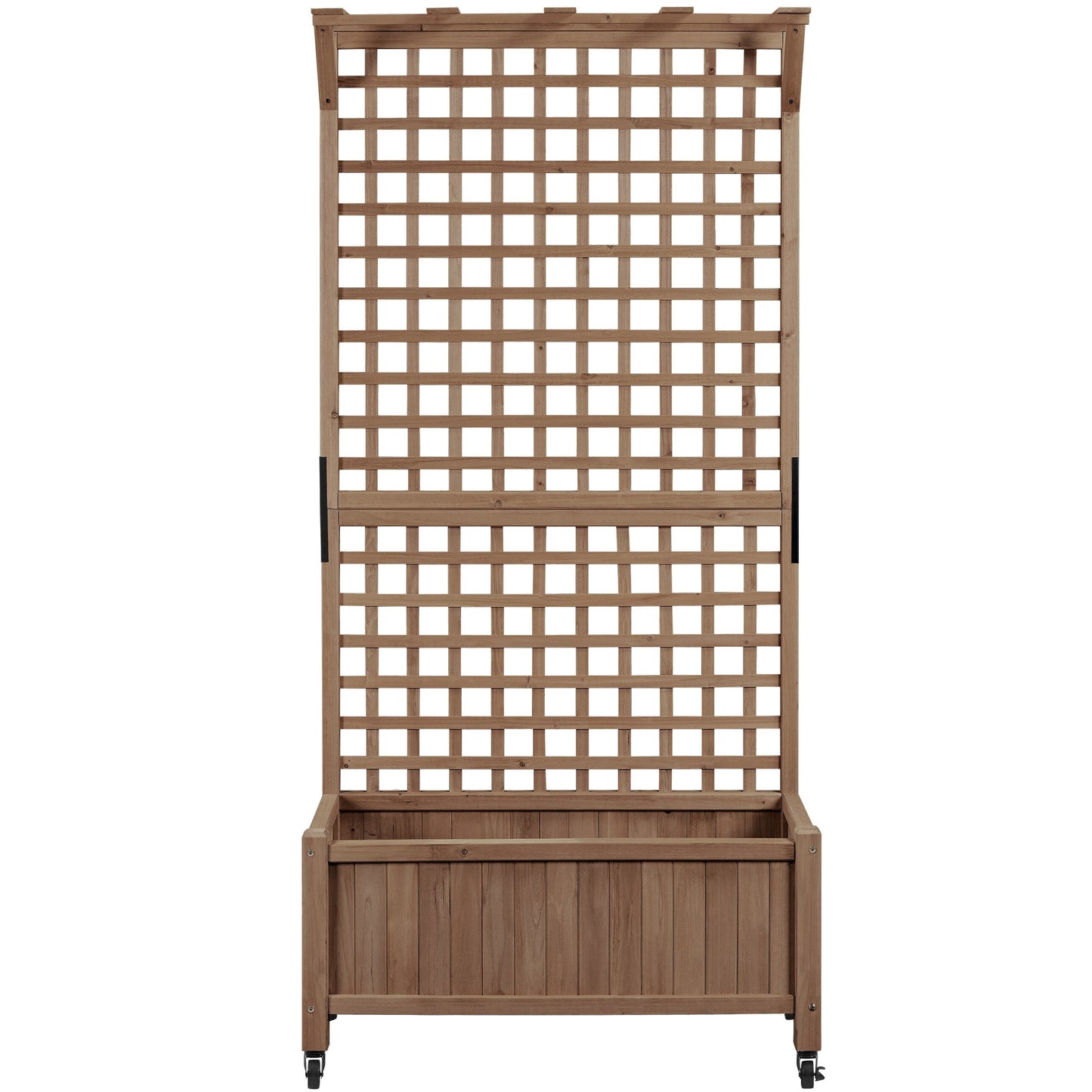 Jardinière surélevée en bois Yaheetech 72H avec treillis, jardinière autoportante pour jardin