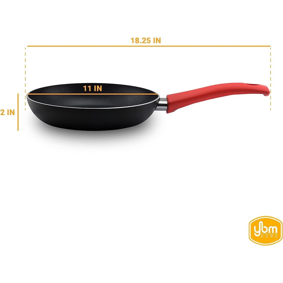 Poêle à frire antiadhésive YBM Home Teflon Classic pour omelettes