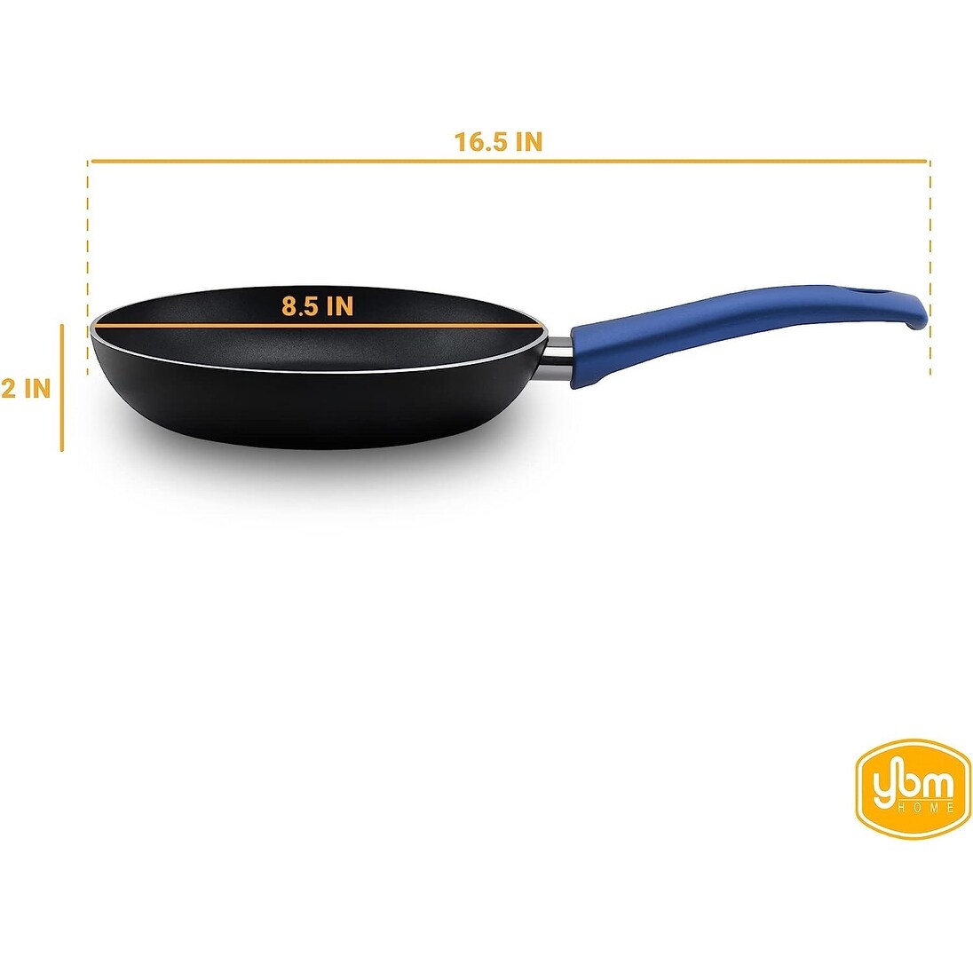 Poêle à frire antiadhésive YBM Home Teflon Classic pour omelettes