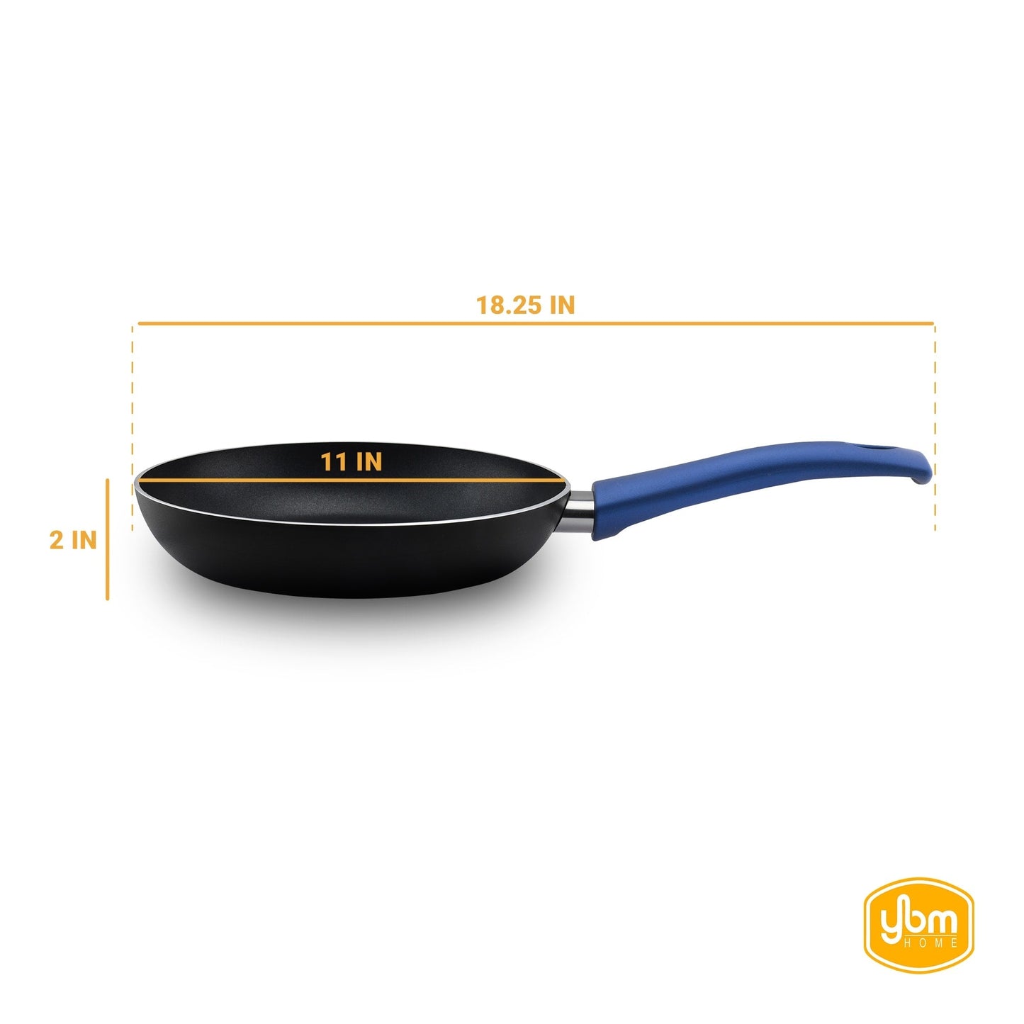 Poêle à frire antiadhésive YBM Home Teflon Classic pour omelettes
