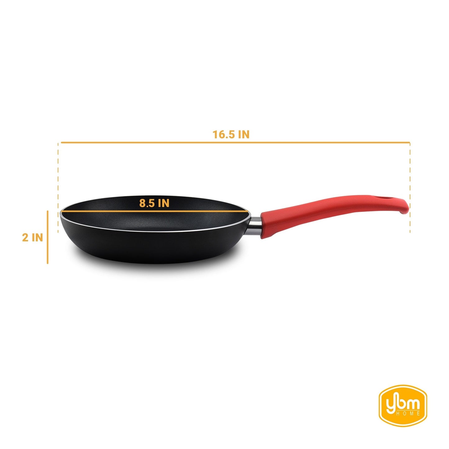 Poêle à frire antiadhésive YBM Home Teflon Classic pour omelettes