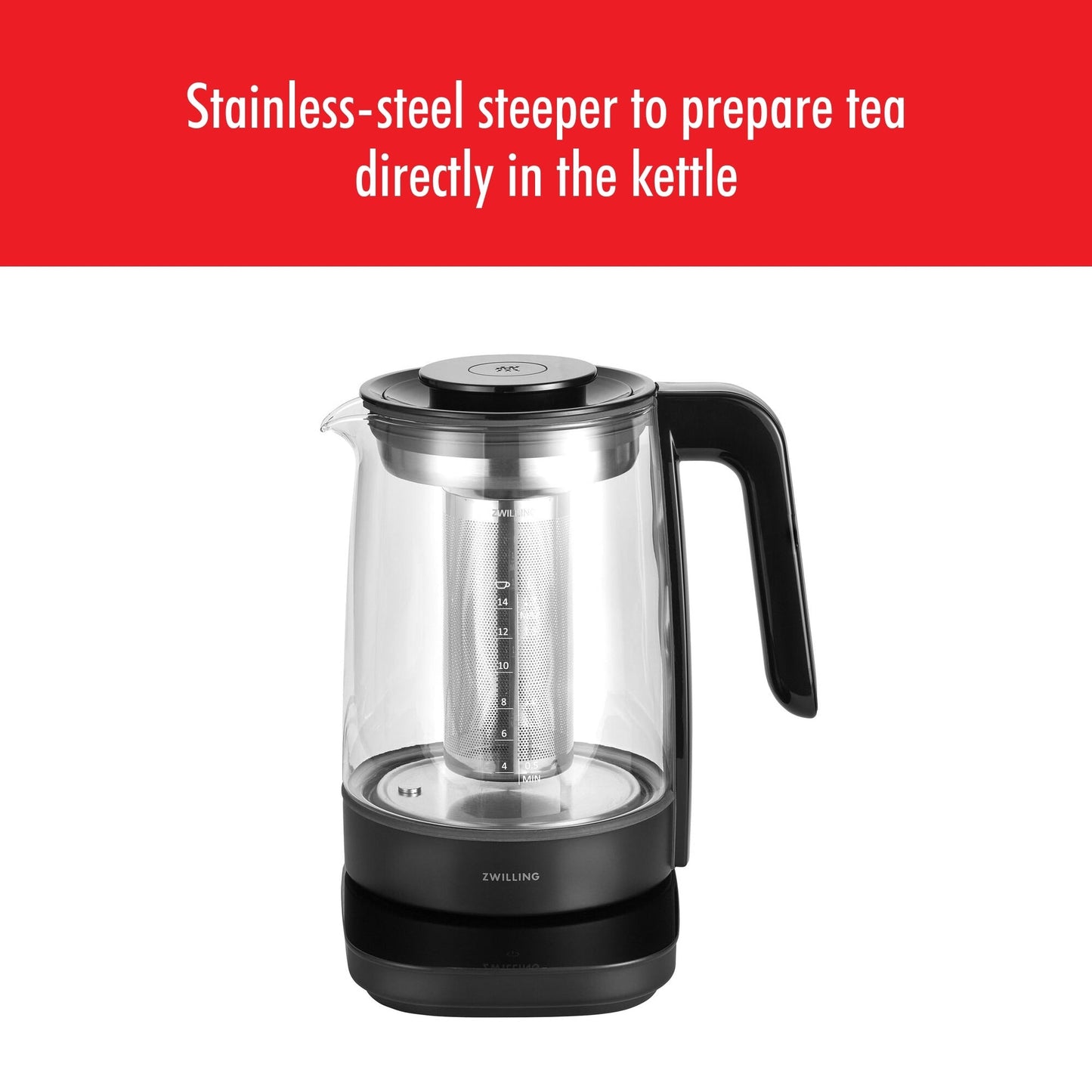 Bouilloire électrique en verre ZWILLING Enfinigy - 1,7 l