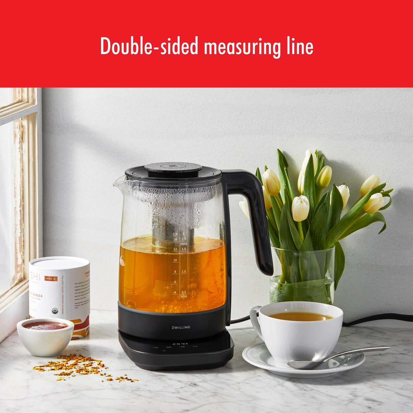 Bouilloire électrique en verre ZWILLING Enfinigy - 1,7 l