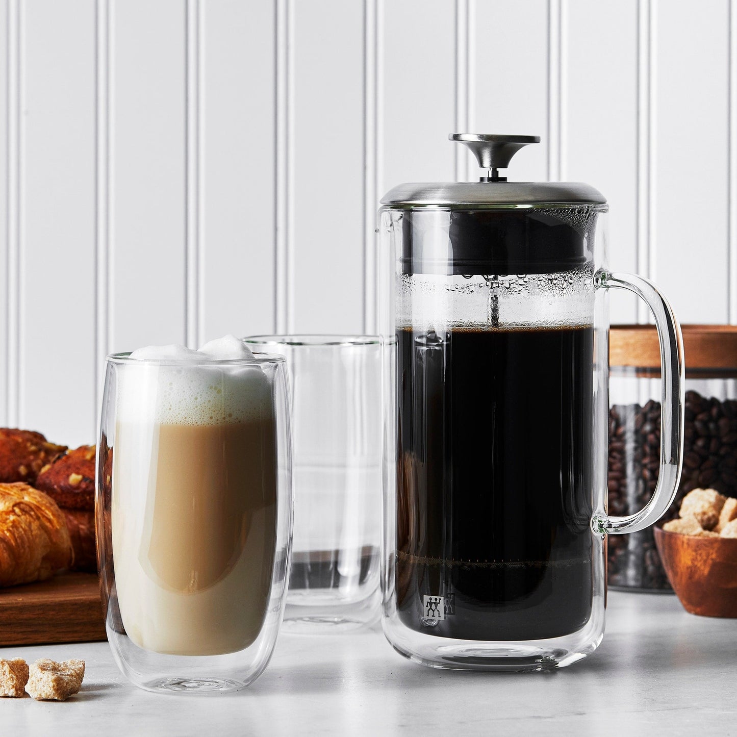 Verre à piston et à café au lait à double paroi ZWILLING Sorrento - Transparent - 780 ml
