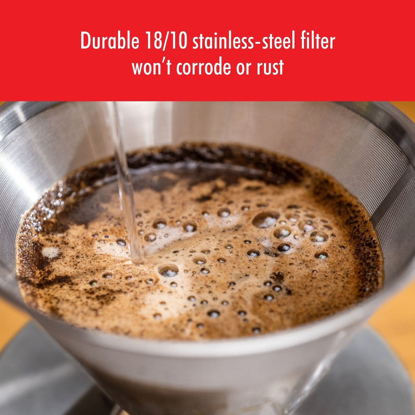Filtre à café ZWILLING Sorrento en acier inoxydable - Argenté - 1 unité