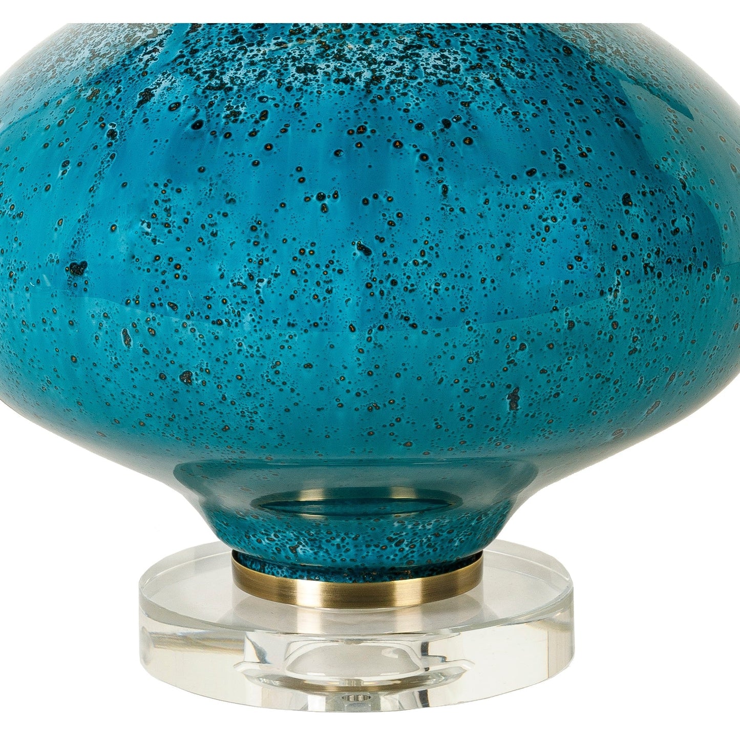 Lampe de table en verre peint Zayaan