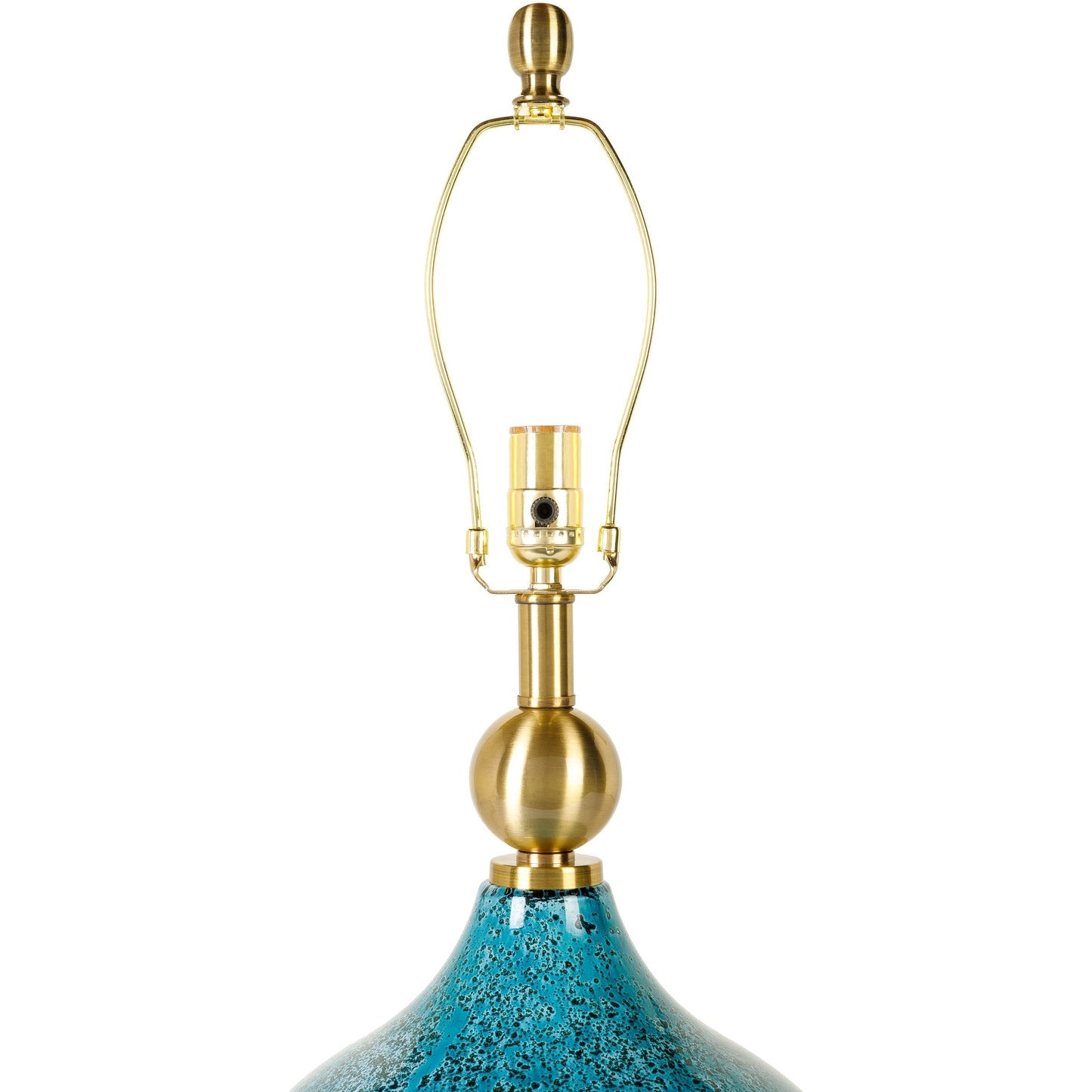 Lampe de table en verre peint Zayaan