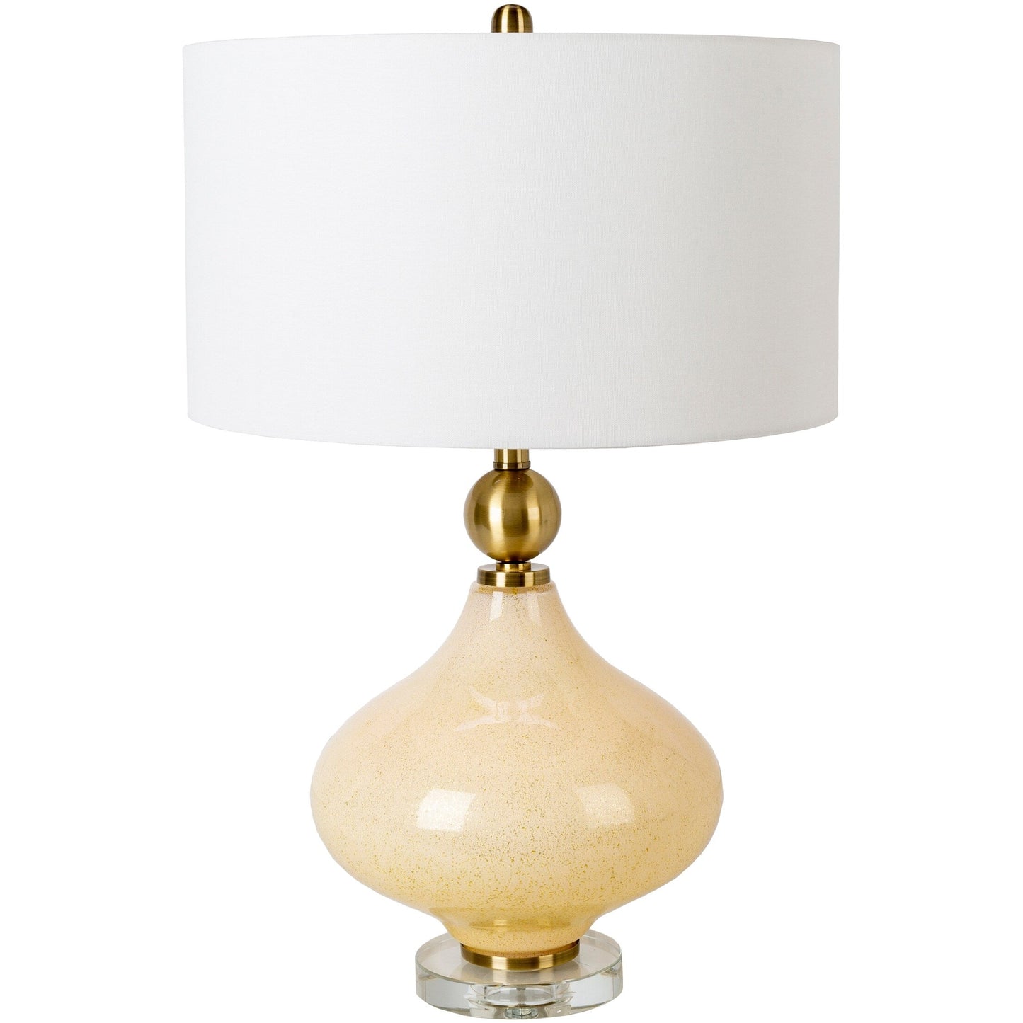 Lampe de table en verre peint Zayaan