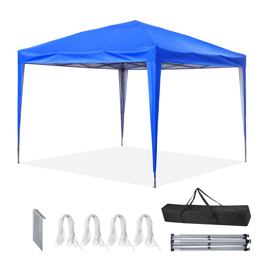 Tente de jardin pliante Zenova 10' x 10' pour extérieur, tonnelle, fête, mariage