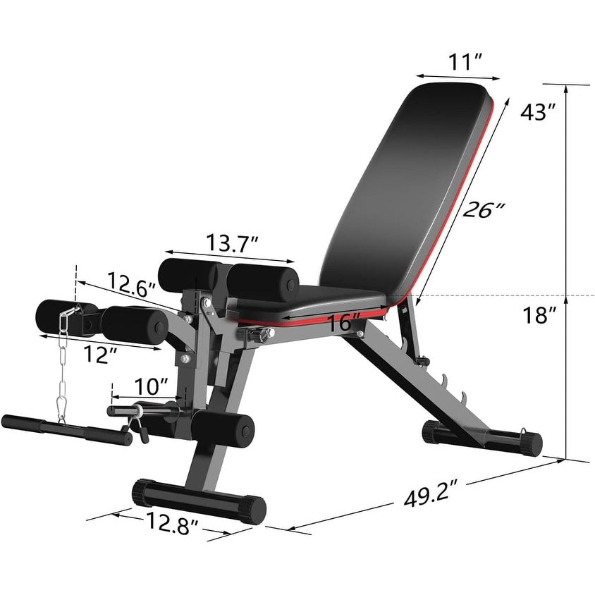 Banc d'exercice inclinable et déclinable Zenova