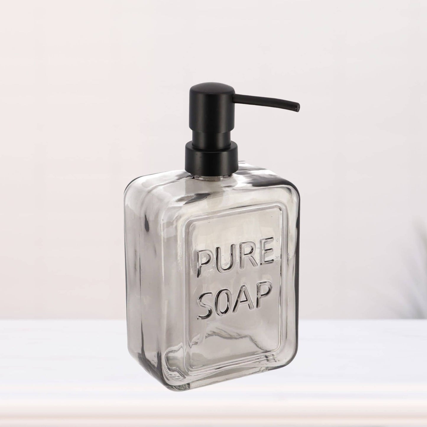 Distributeur de savon en verre vintage PURE SOAP 18 FL OZ - 18 Fl Oz